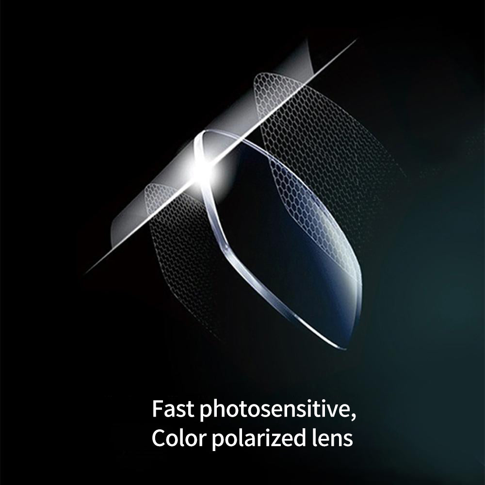 Okulary przeciwsłoneczne fotochromatyczne z polaryzacyjnymi soczewkami antyrefleksyjnymi
