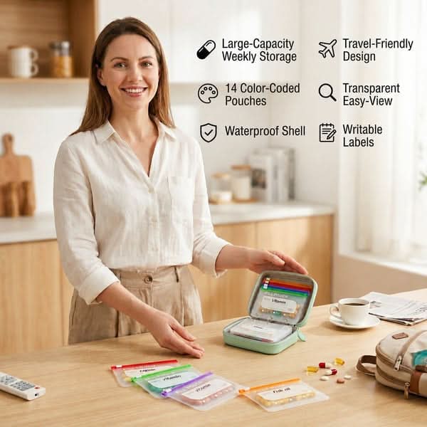 PILLTREK – zestaw organizerów podróżnych na tabletki