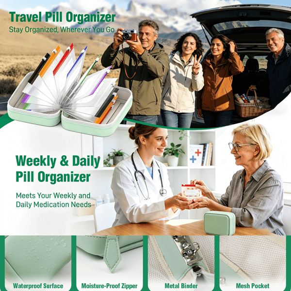 PILLTREK – zestaw organizerów podróżnych na tabletki