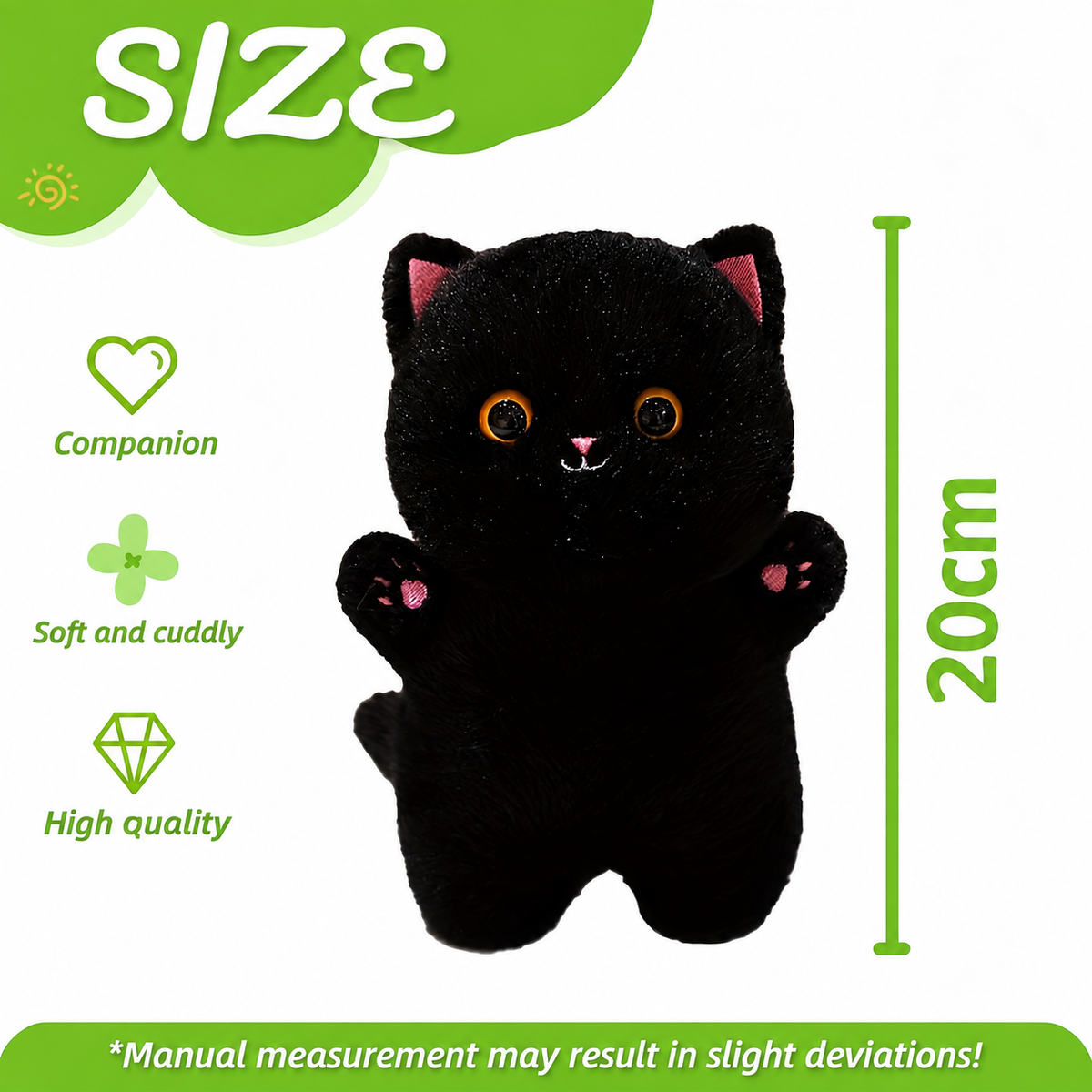 Pluszowy kot | Puszysty maskotka | Przytulanka dla dzieci | CuddleCat