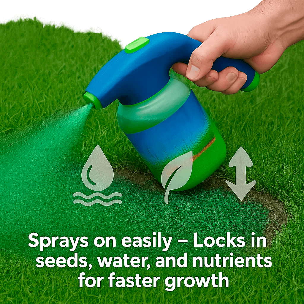 Płynny trawnik Hydro Mousse w sprayu – łatwe zastosowanie na łyse miejsca i tereny o dużym natężeniu ruchu