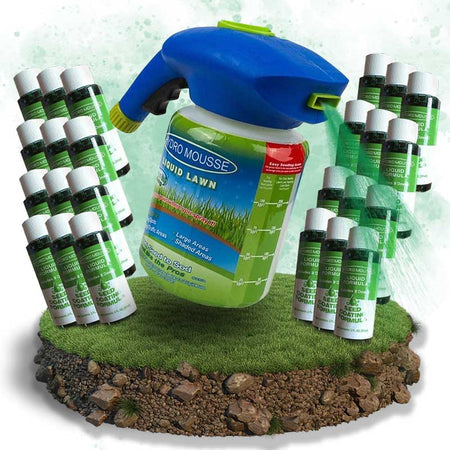 Płynny trawnik Hydro Mousse w sprayu – łatwe zastosowanie na łyse miejsca i tereny o dużym natężeniu ruchu
