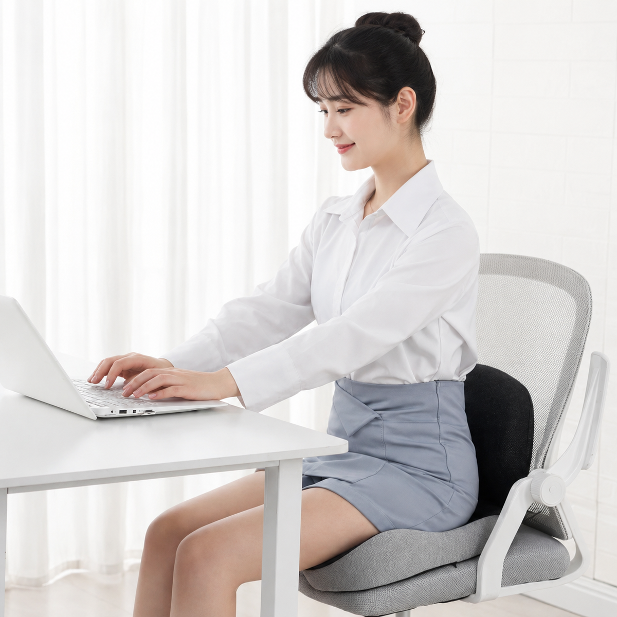 Poduszka na siedzenie ergonomiczna z pianki memory foam – ulga w bólu i antypoślizgowa