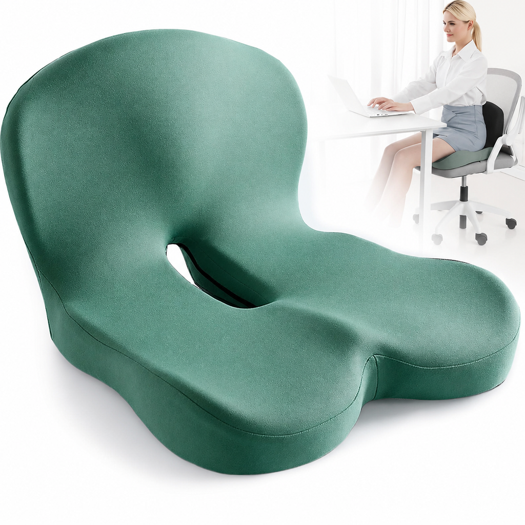 Poduszka na siedzenie ergonomiczna z pianki memory foam – ulga w bólu i antypoślizgowa