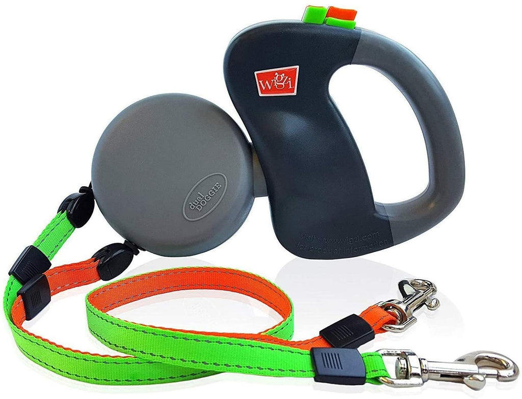 Podwójna smycz dla psów – smycz dla 2 psów z obrotowym mechanizmem 360°, bez plątania, odblaskowa