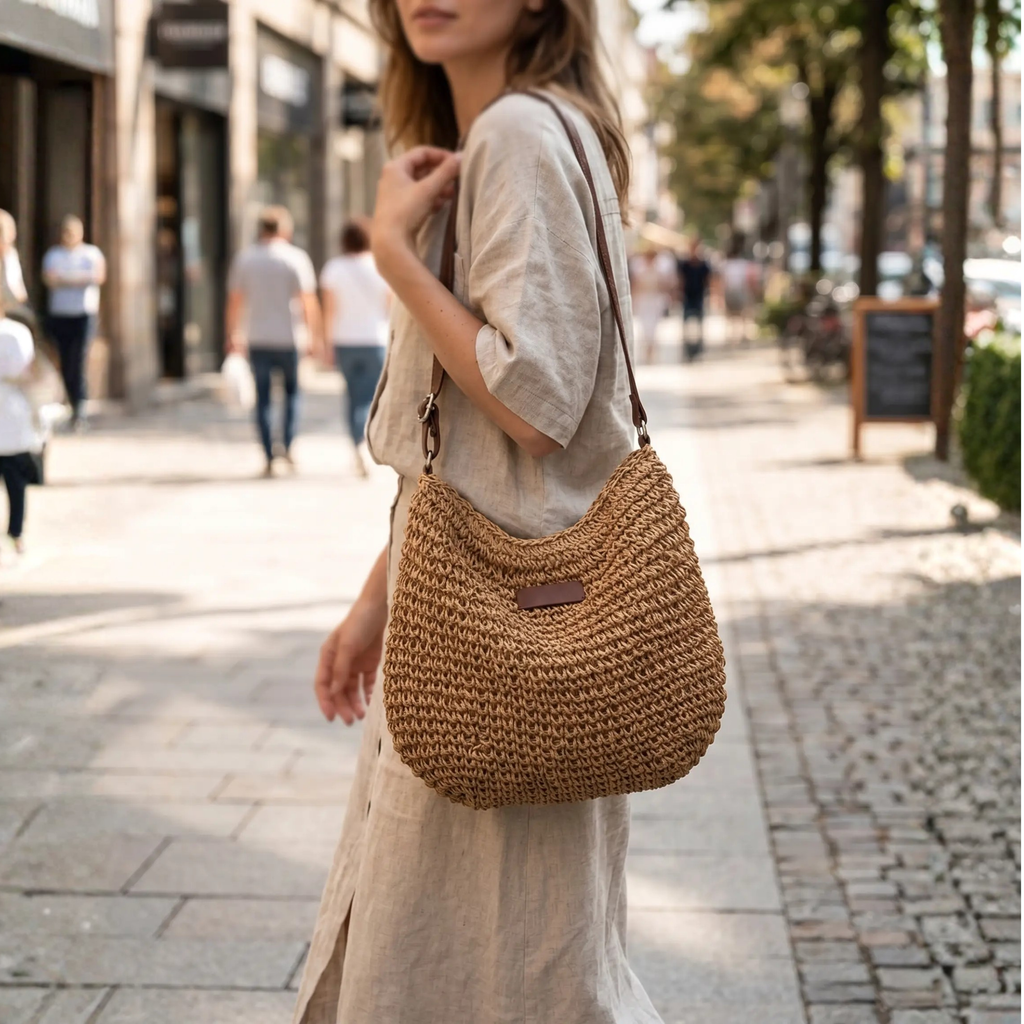 Pojemna torba na ramię w stylu boho Polwora