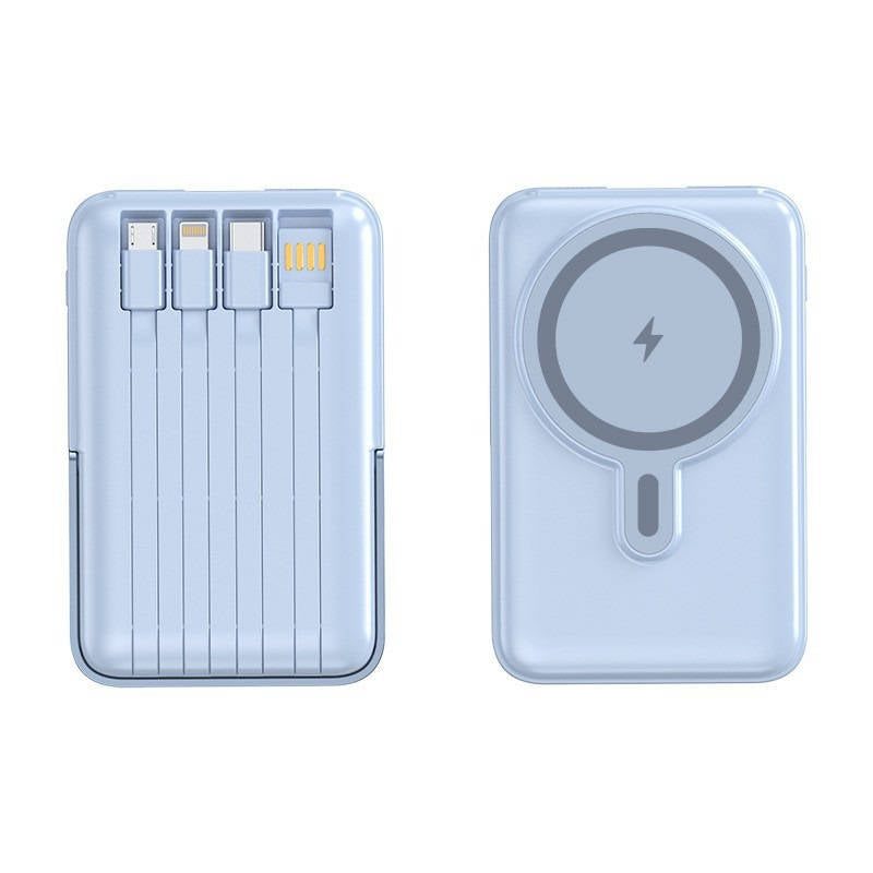 Powerbank z szybkim ładowaniem 22,5 W, przenośna ładowarka bezprzewodowa, mini powerbank do smartfonów
