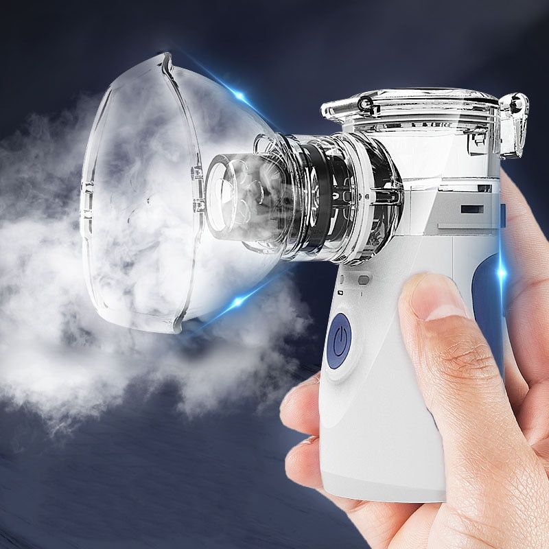Przenośny ultradźwiękowy inhalator BreezeNova z akumulatorem do domu i podróży