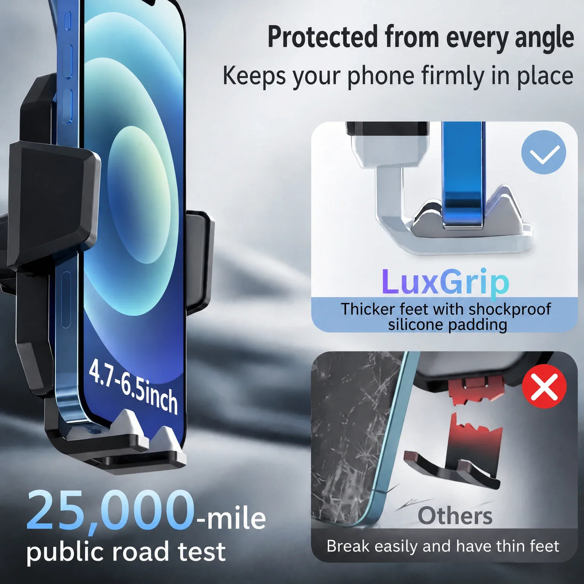 Samochodowy uchwyt na telefon | LuxGrip
