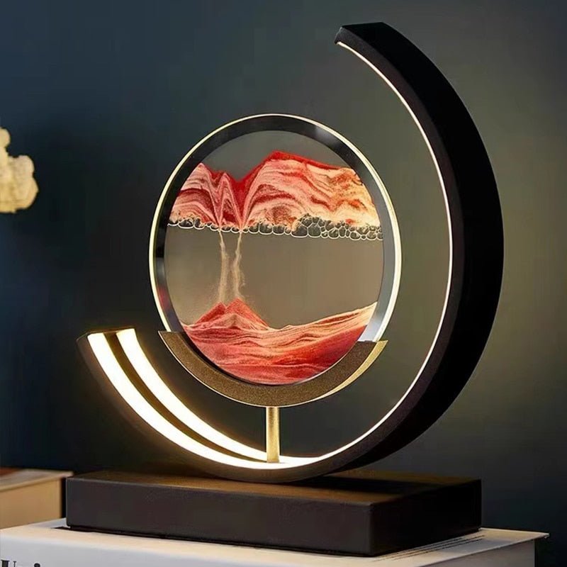 Sandlight – lampa stołowa LED z ruchomym piaskiem