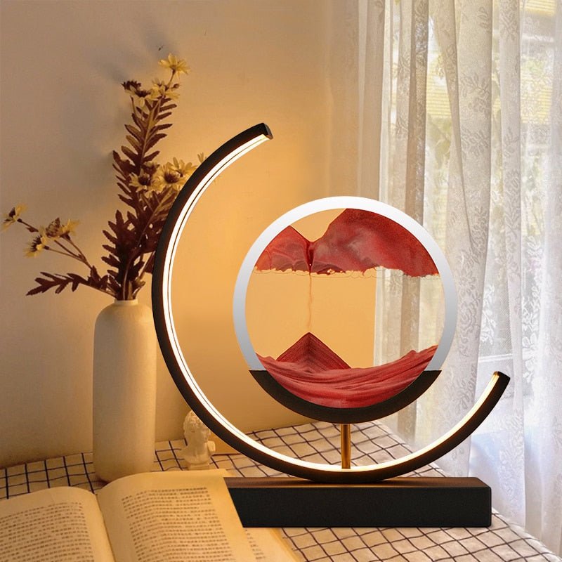 Sandlight – lampa stołowa LED z ruchomym piaskiem