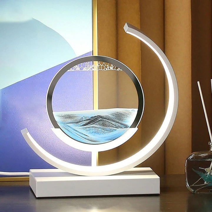 Sandlight – lampa stołowa LED z ruchomym piaskiem