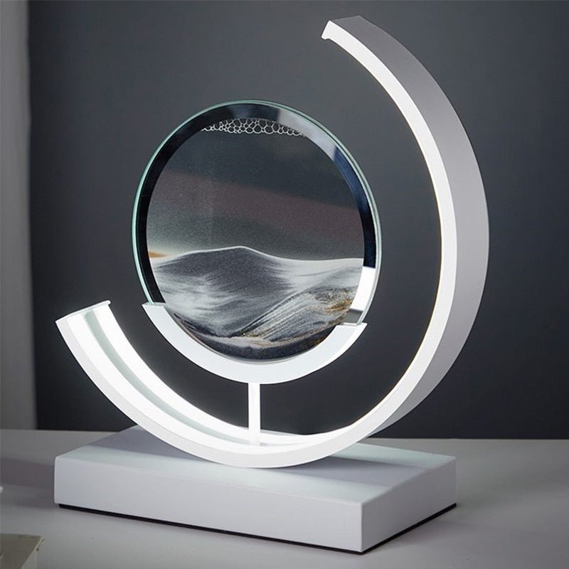 Sandlight – lampa stołowa LED z ruchomym piaskiem