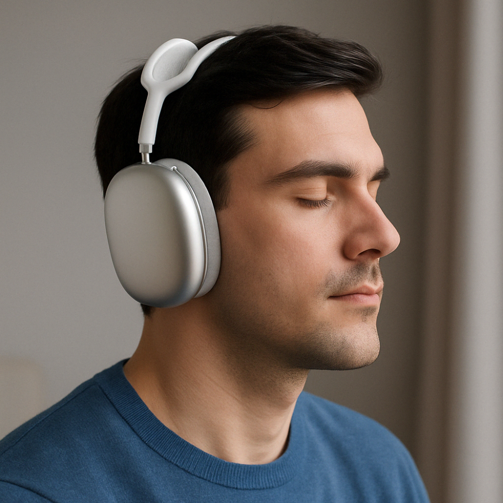 Słuchawki bezprzewodowe nauszne Bluetooth z redukcją szumów