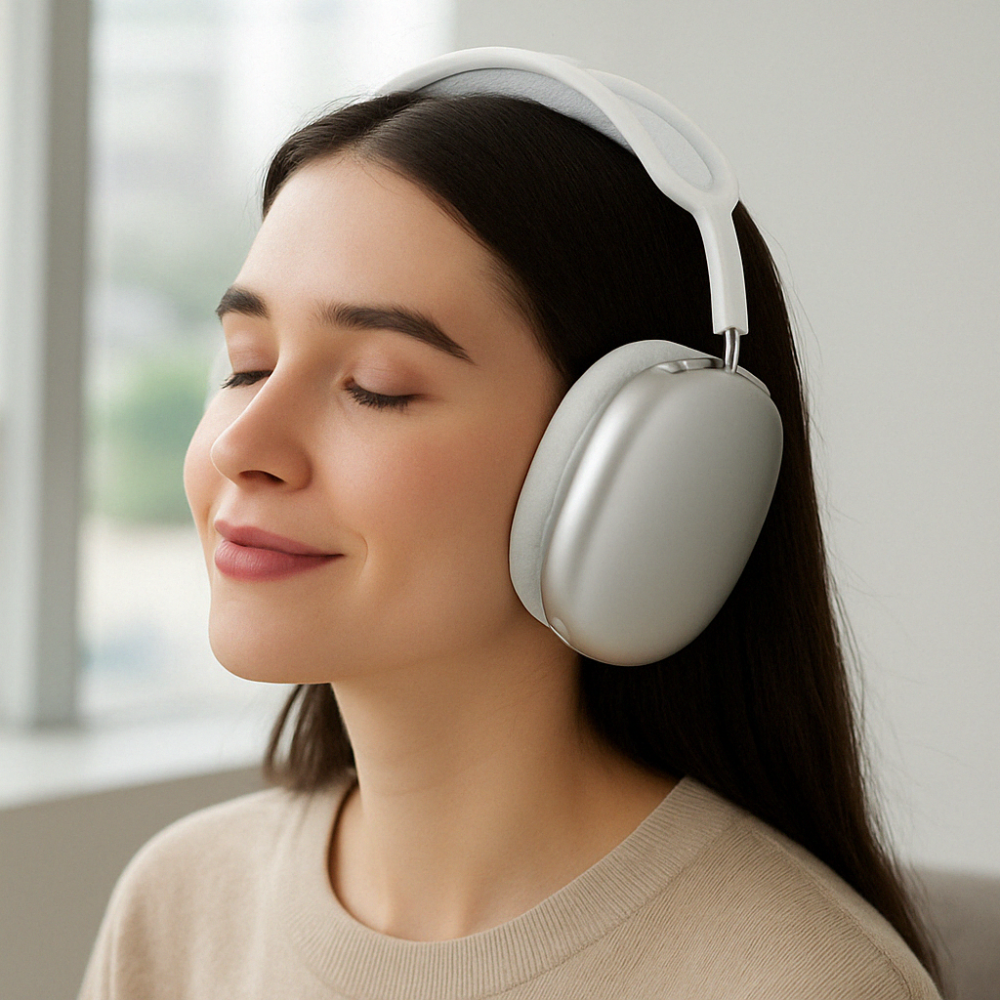 Słuchawki bezprzewodowe nauszne Bluetooth z redukcją szumów