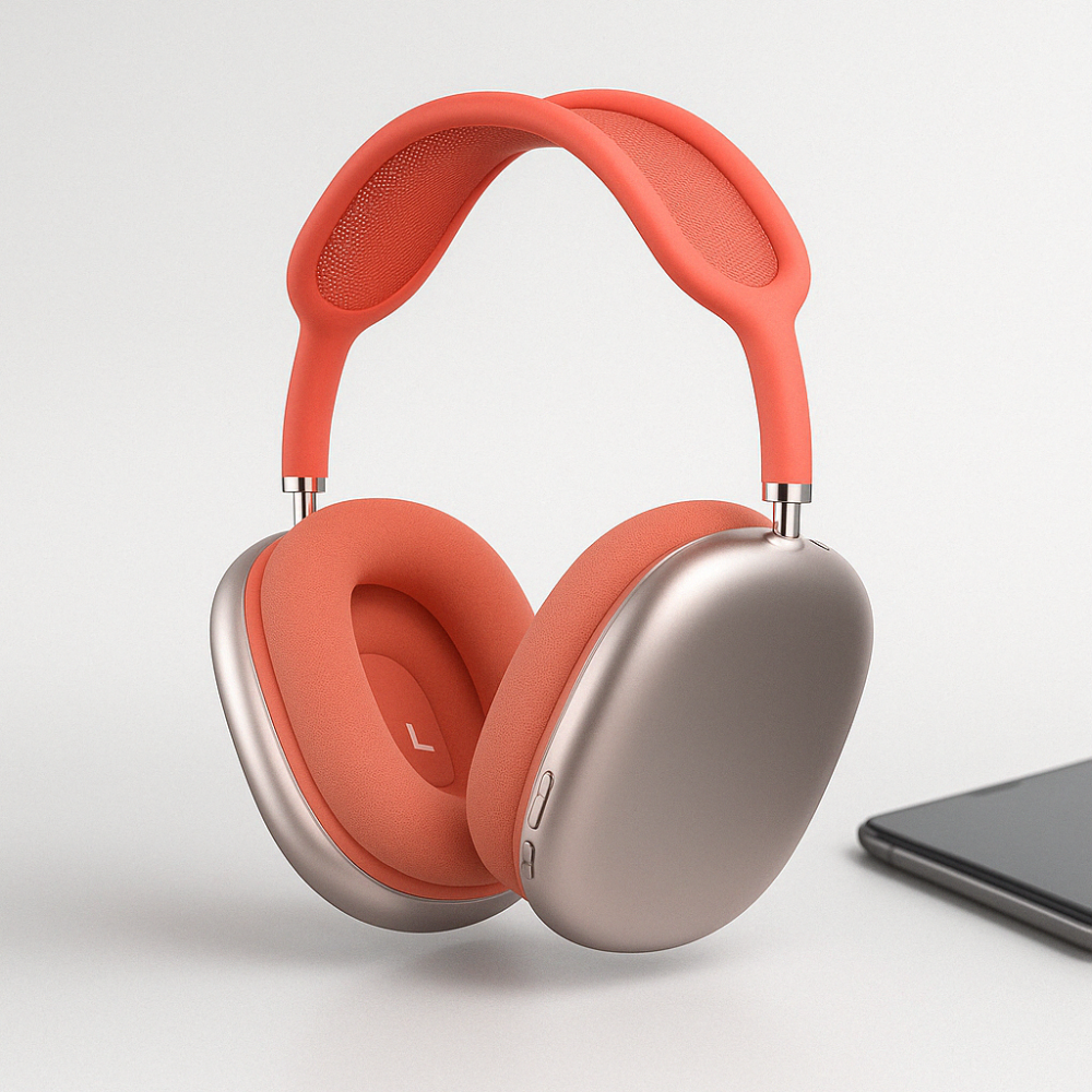 Słuchawki bezprzewodowe nauszne Bluetooth z redukcją szumów