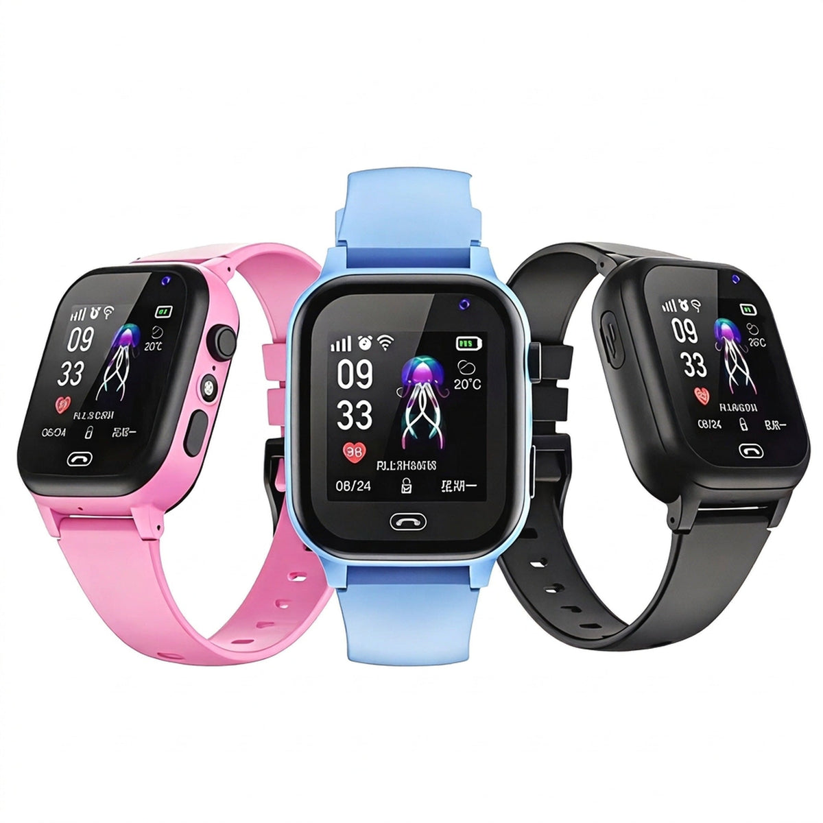 Smartwatch dla dzieci z lokalizatorem GPS, wodoodporny, z kamerą 4G