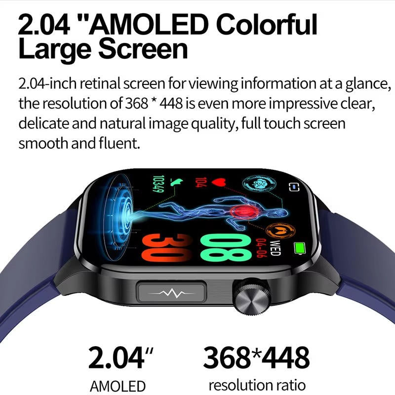 Smartwatch dla seniorów z monitorowaniem ciśnienia i cukru
