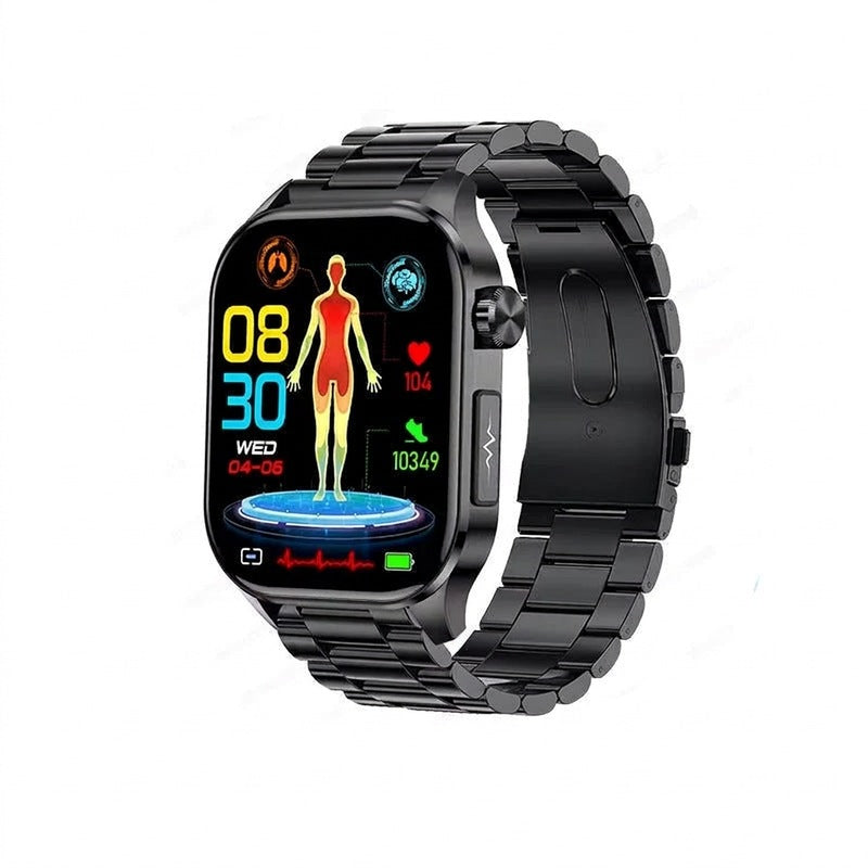 Smartwatch dla seniorów z monitorowaniem ciśnienia i cukru