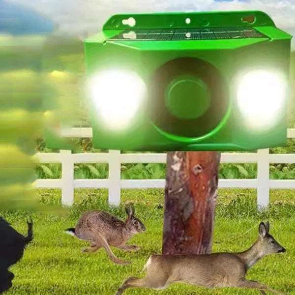 Solarne lampy ostrzegawcze odstraszające zwierzęta