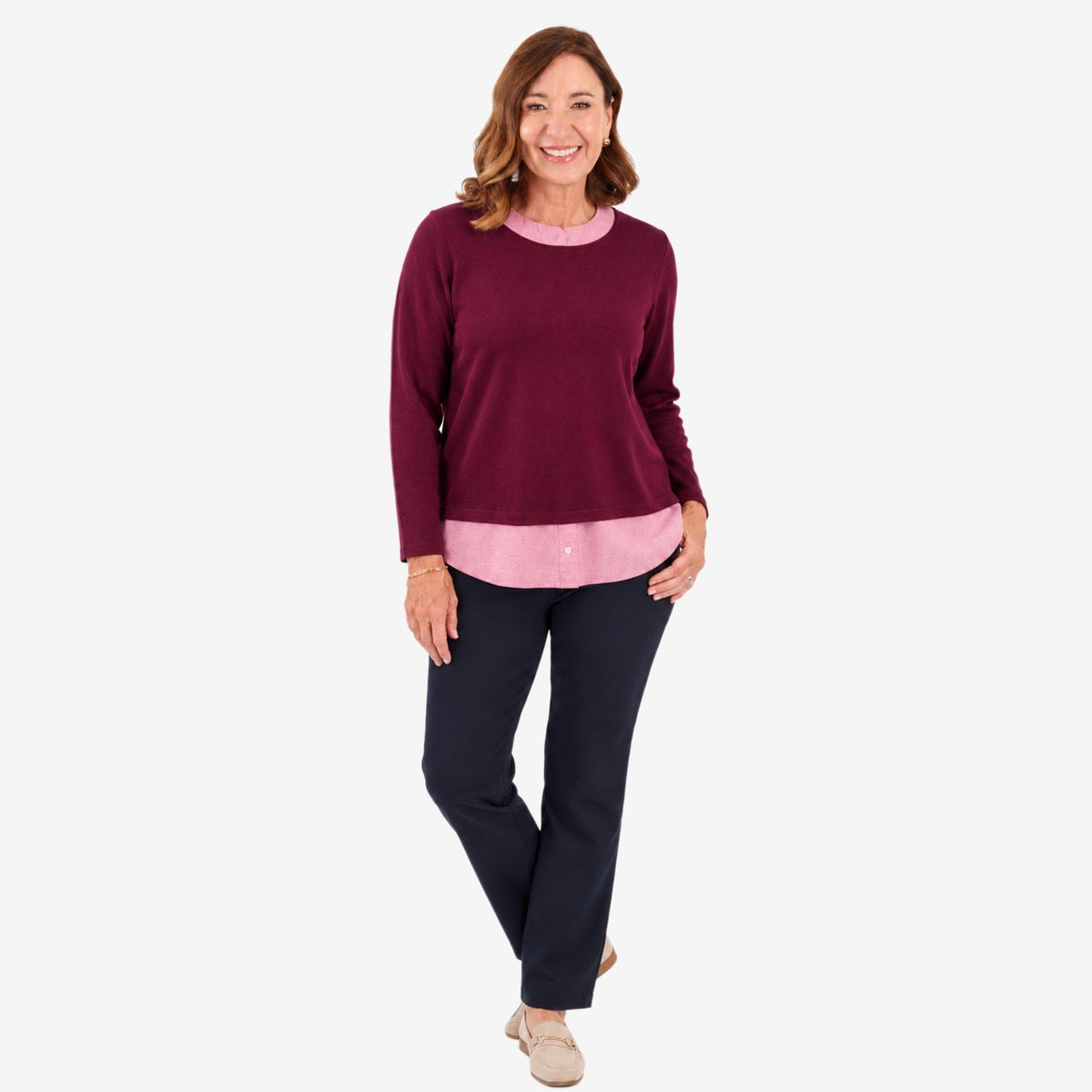 Sweter Sugar Crisp – bordowy