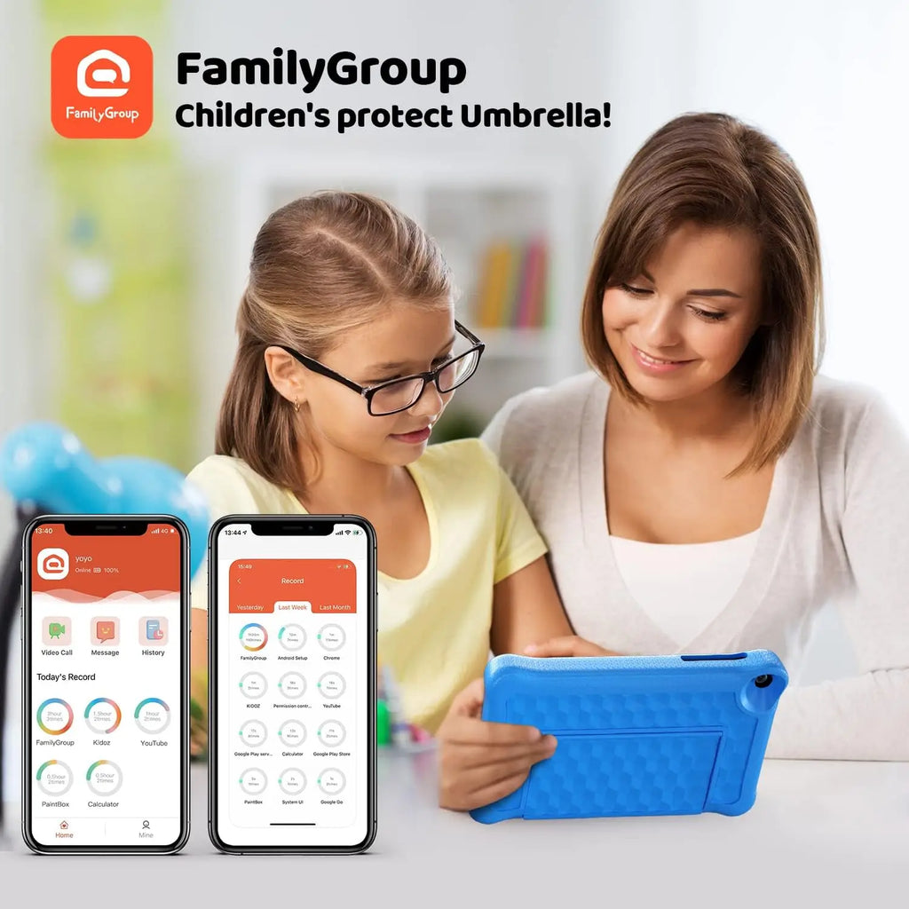 Tablet edukacyjny dla dzieci 8 cali z kontrolą rodzicielską i ochroną wzroku