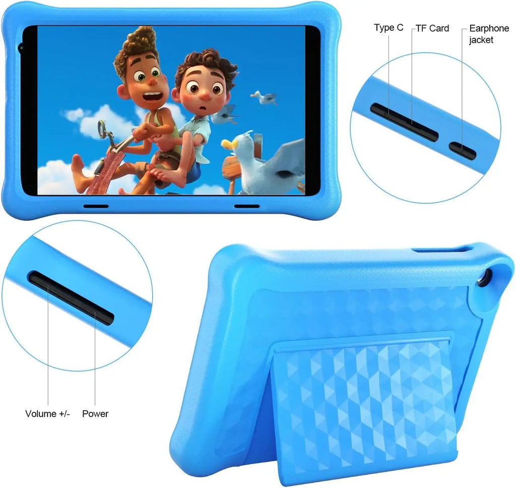 Tablet edukacyjny dla dzieci 8 cali z kontrolą rodzicielską i ochroną wzroku