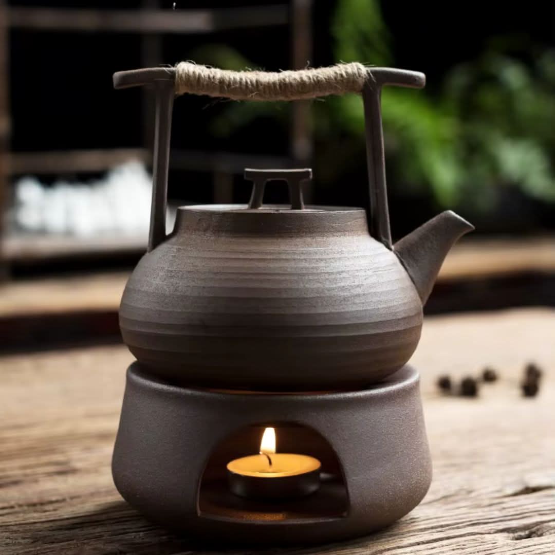 TEAGLOW – dzbanek do herbaty z podgrzewaczem do przytulnego podawania