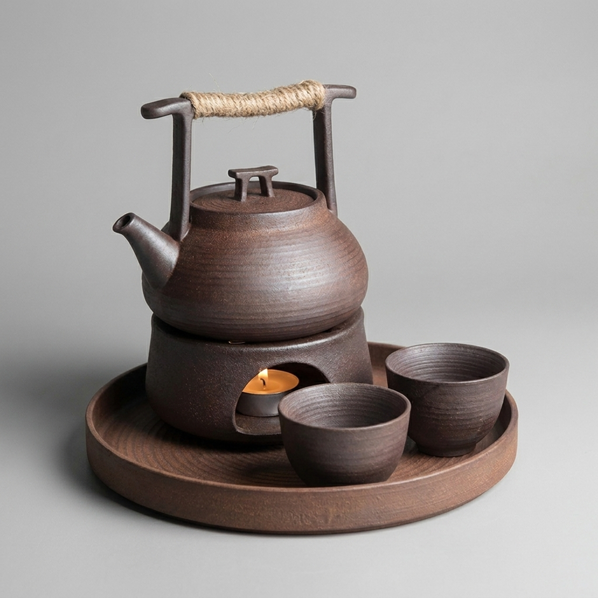 TEAGLOW – dzbanek do herbaty z podgrzewaczem do przytulnego podawania