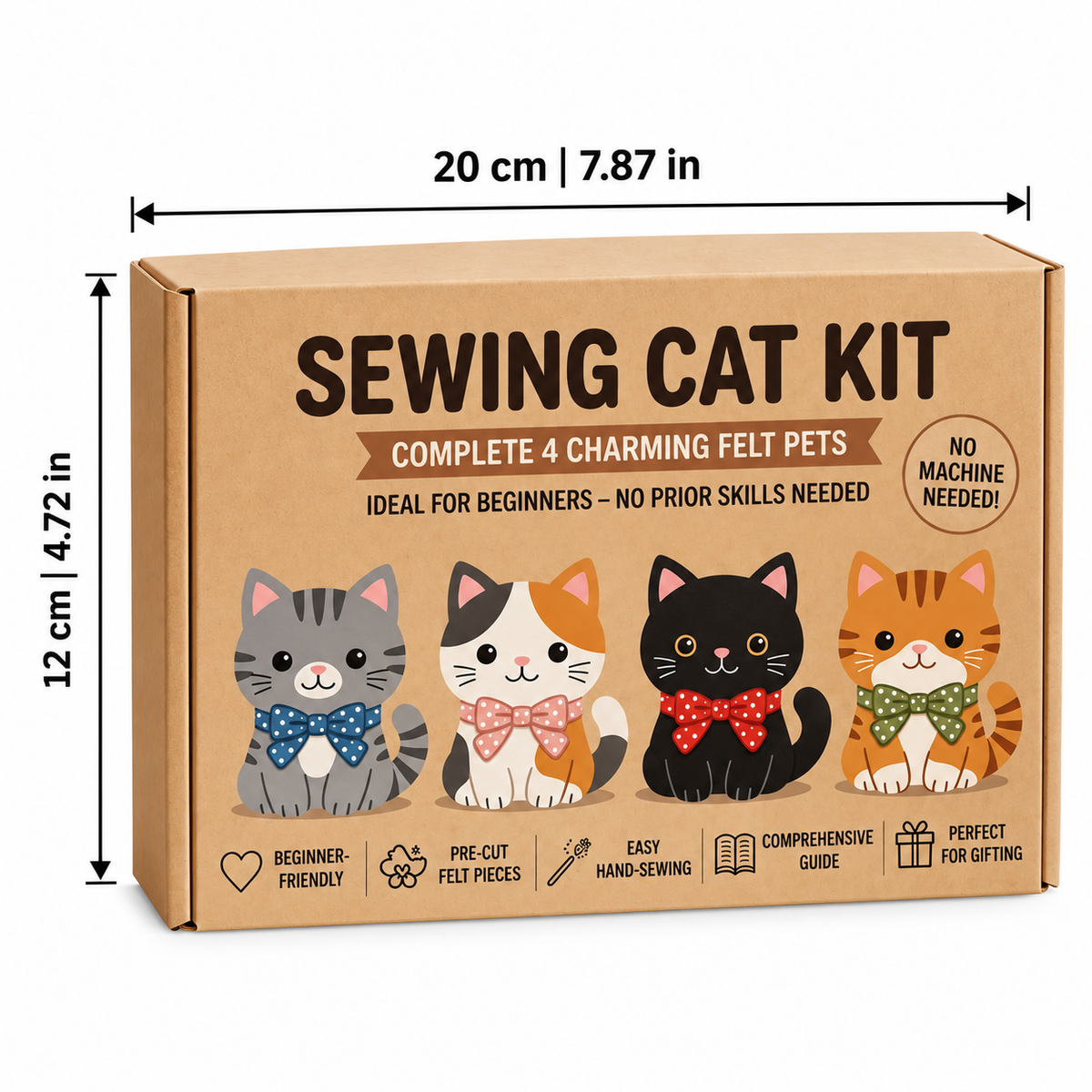 Threadlings – zestaw do szycia zwierzątek z filcu