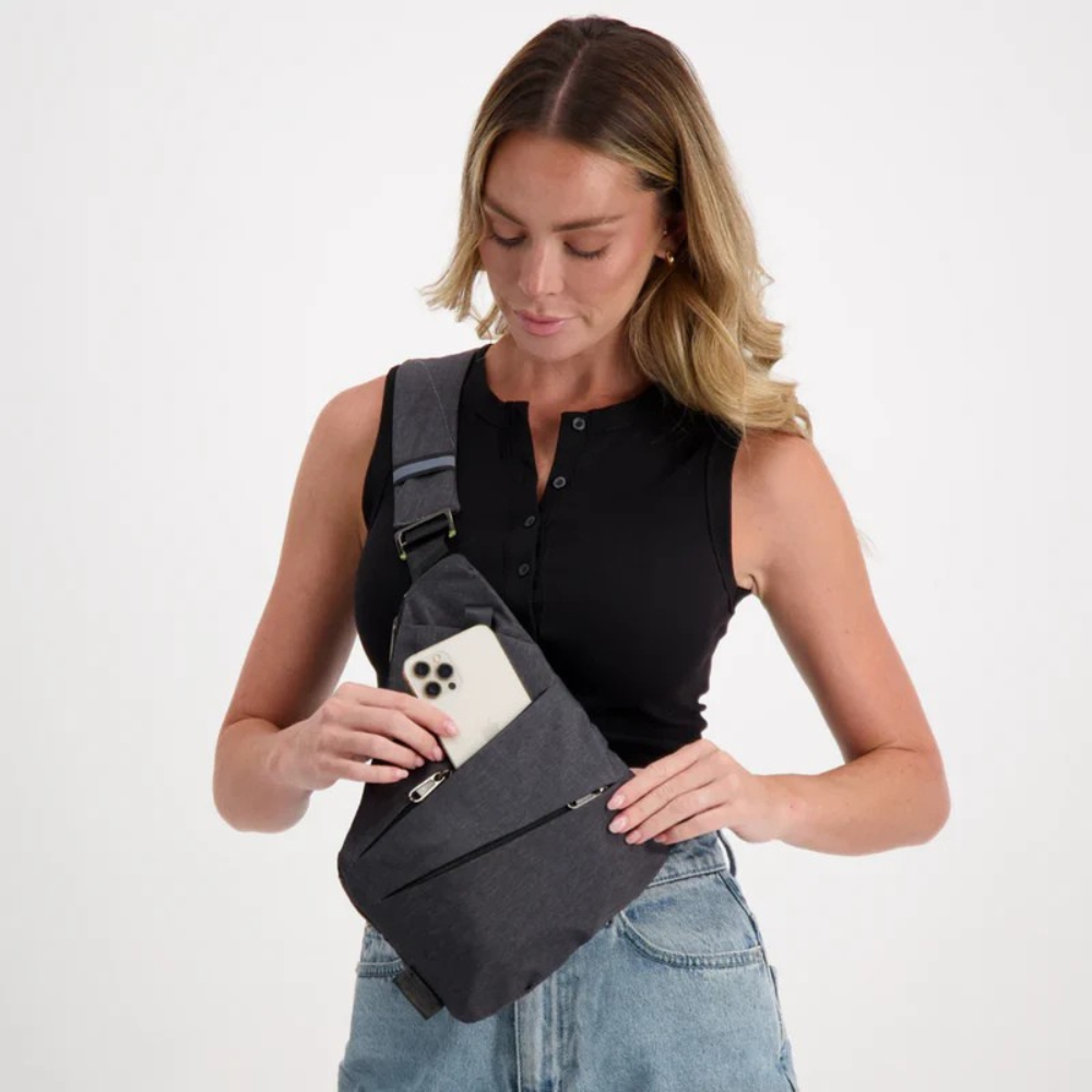 Torba crossbody antykradzieżowa do bezpiecznego przechowywania