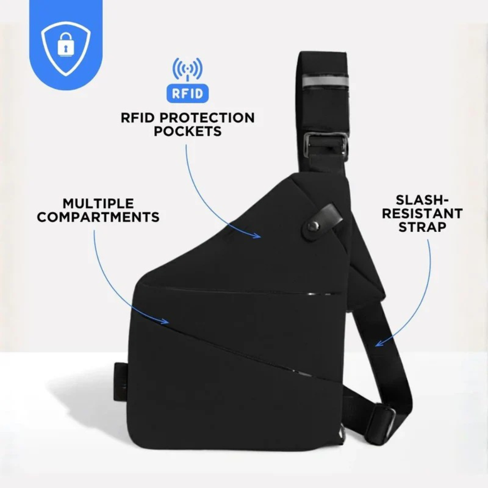 Torba crossbody antykradzieżowa do bezpiecznego przechowywania