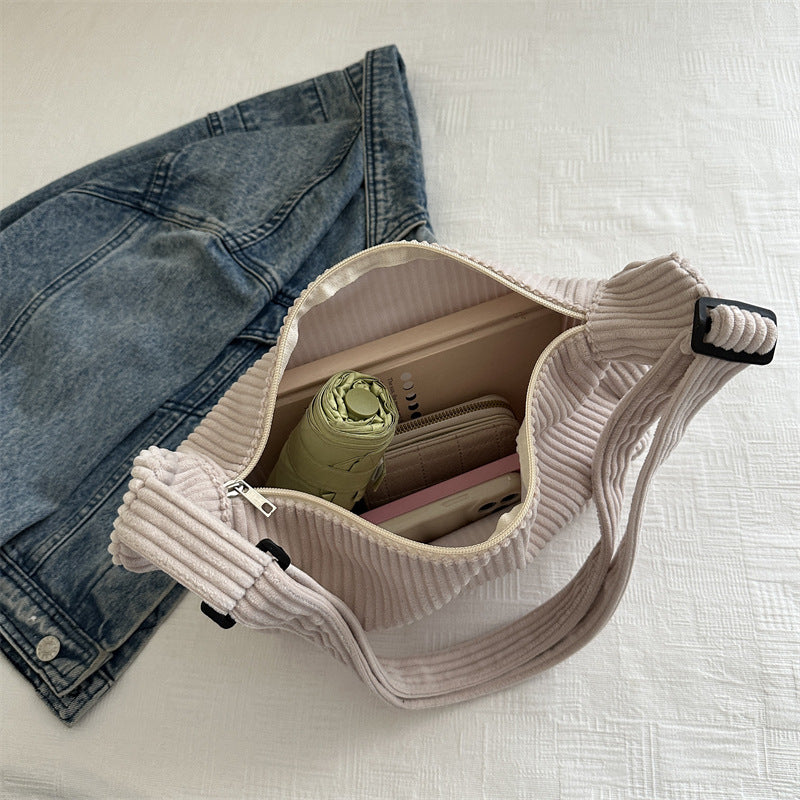 Torba hobo z sztruksu