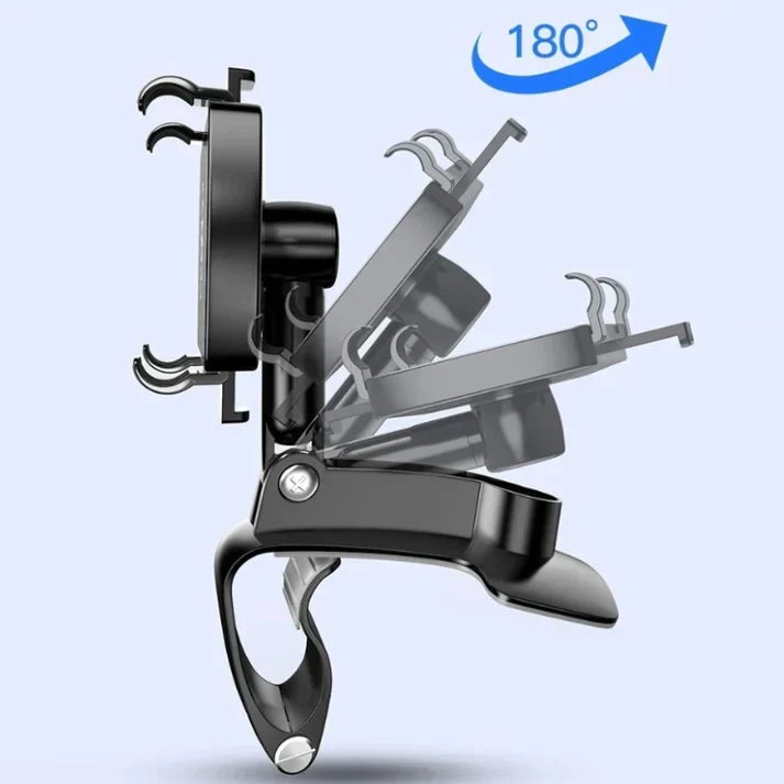 Uchwyt samochodowy na telefon na deskę rozdzielczą i nawiew, obrotowy 360°, uniwersalny uchwyt antypoślizgowy