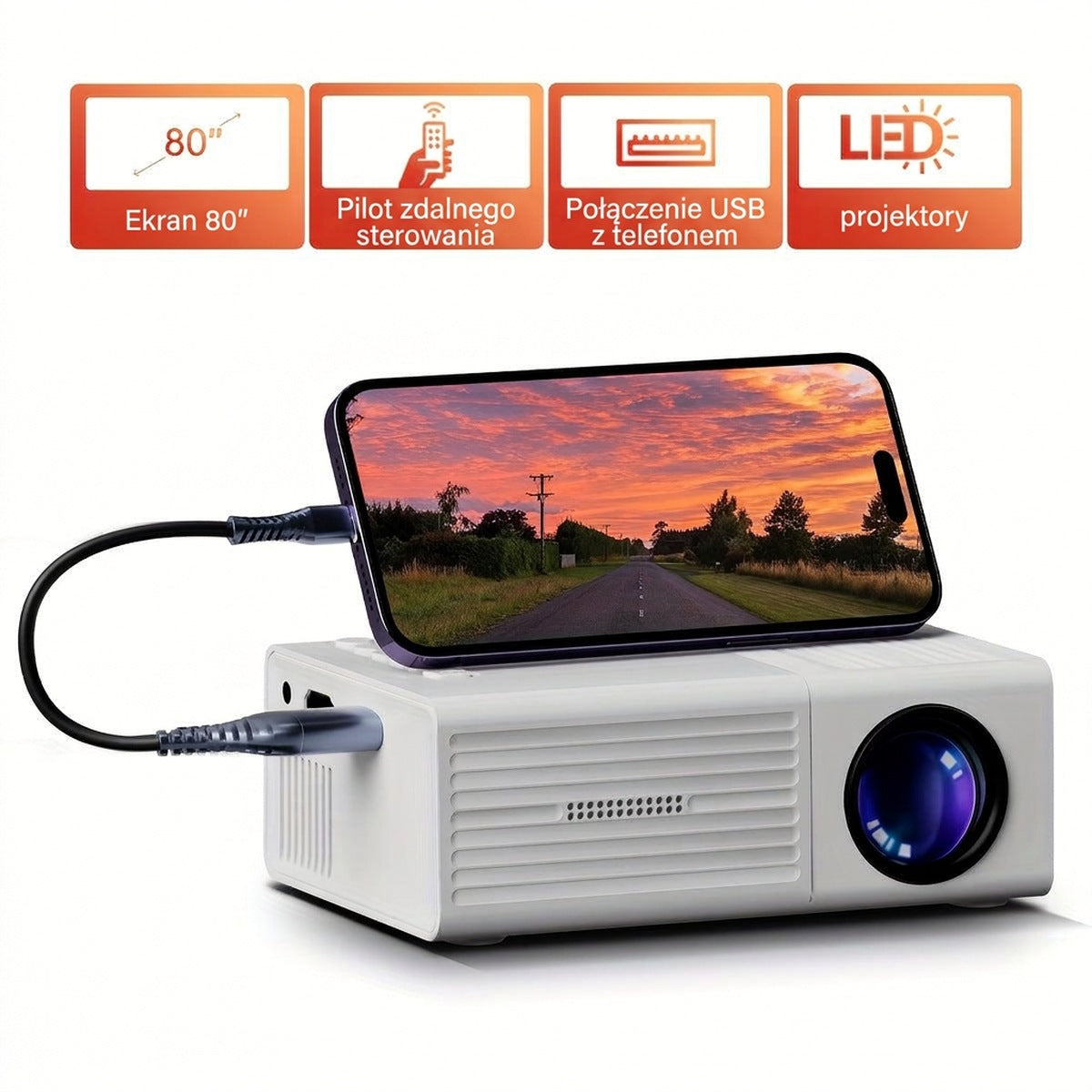 Ultrakompaktowy miniprojektor (3000 lumenów) – LumoBeam