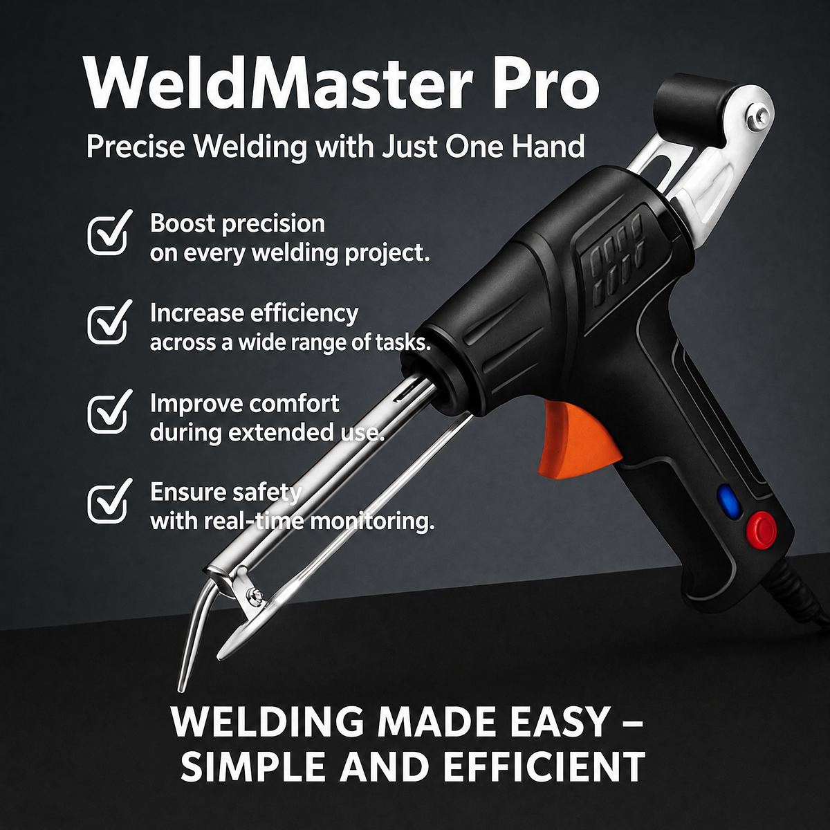 WeldMaster Pro – precyzyjne spawanie jedną ręką