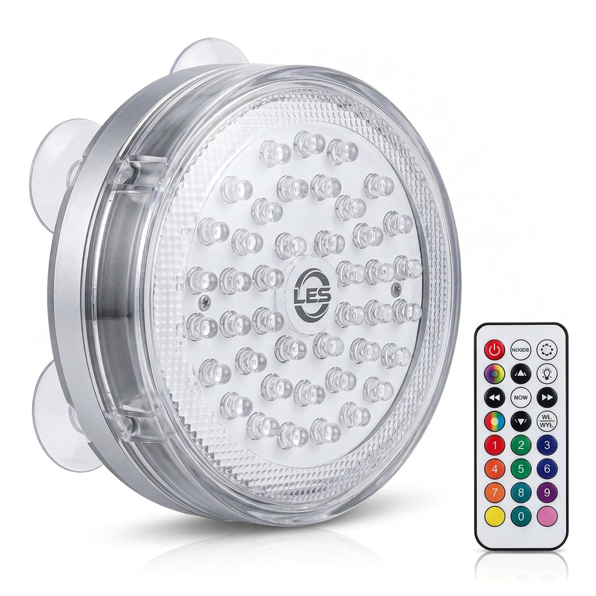 Wodoodporna lampa LED z pilotem i magnesem przyssawkowym