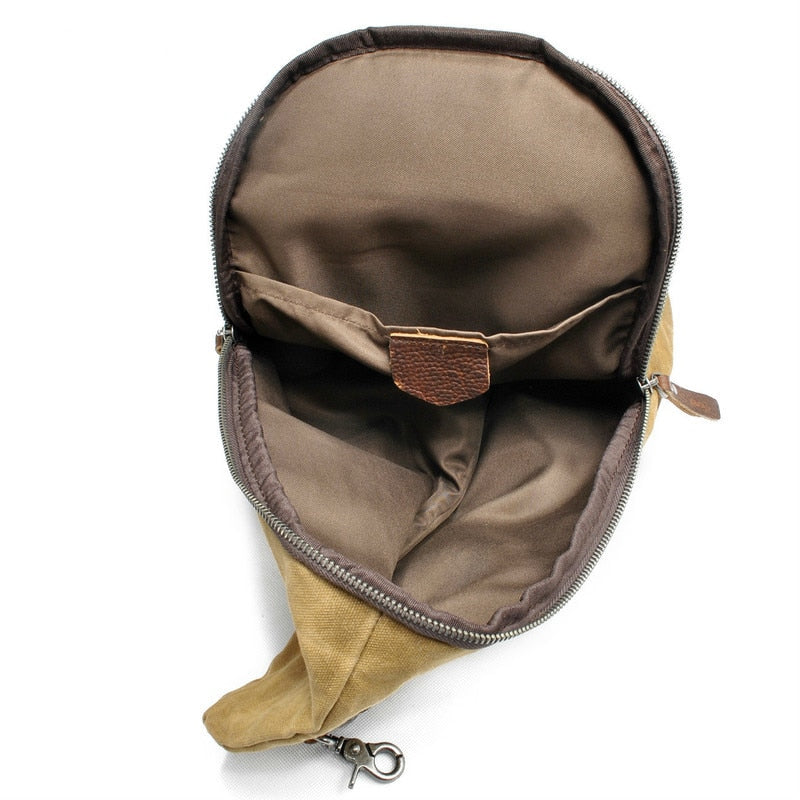 Wodoodporna płócienna torba crossbody z kieszenią antykradzieżową – MultiWear