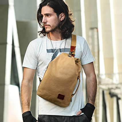 Wodoodporna płócienna torba crossbody z kieszenią antykradzieżową – MultiWear