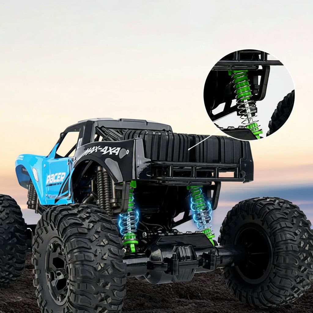 Zdalnie sterowany monster truck amfibia do jazdy w każdym terenie