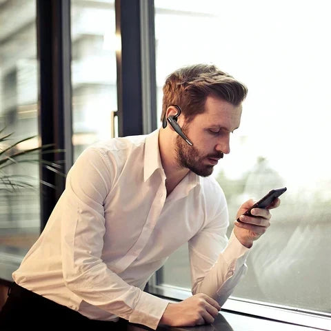 Zestaw słuchawkowy Bluetooth 5.1 z podwójnym mikrofonem i redukcją szumów dla kierowców